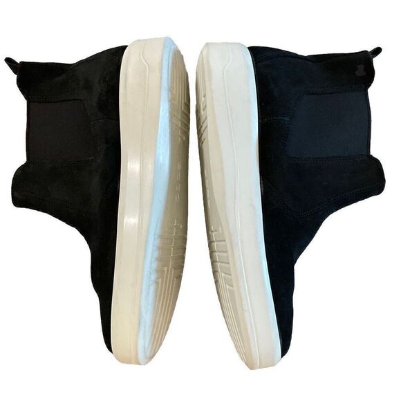 ECCO SOFT 9 Sz 9-9.5/40 Chelsea Boot Women Black Suede Ankle Comfort Booties New - Picture 7 of 9